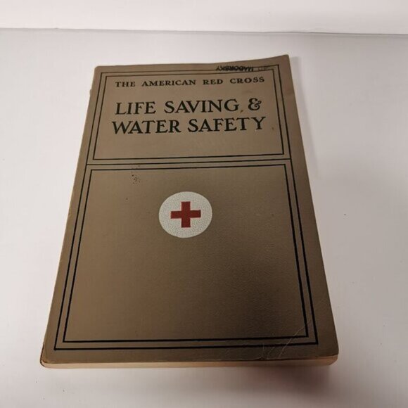 1937 American Red Cross Life Saving Water Safety Book First Aid Vintage Counsell - Picture 2 of 10
